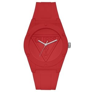GUESS UNISEX Retro Pop Red Silicone Watch